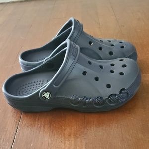 Navy crocs